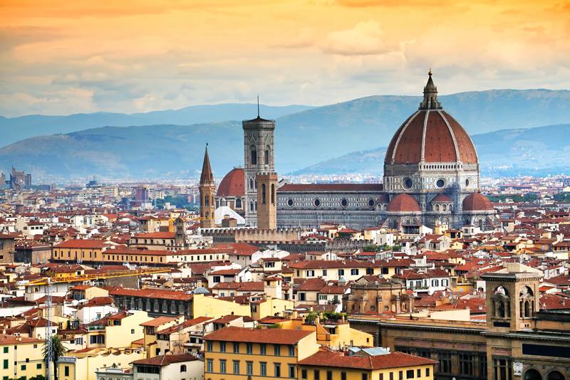 An incredible view of the Duomo in Florence